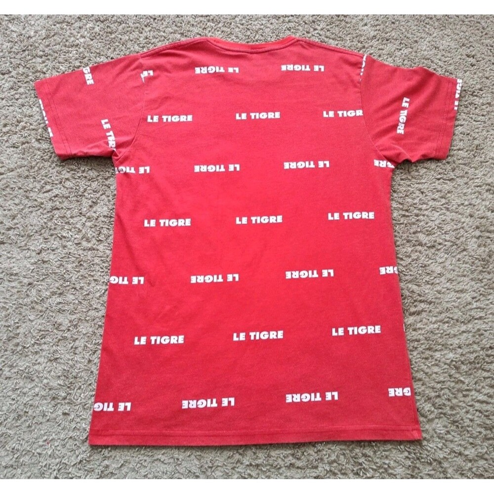 Le Tigre T-Shirt Men's Size Medium Graphic Print Red Shirt - Picture 4 of 6